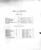 Table of Contents, DeKalb County 1917